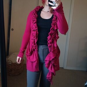 Hot Pink Anthropologie Sweater